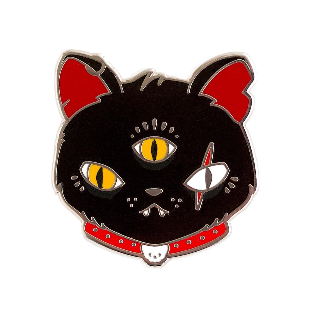 Accessories LUXCUPS CREATIVE GRITTY KITTY ENAMEL PIN 3 Accessories LUXCUPS CREATIVE GRITTY KITTY ENAMEL PIN