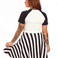 Shop Sour+Plus SOURPUSS HAUNTED HOUSE RAGLAN SKATER DRESS