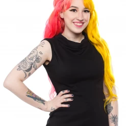 Back In Stock HEART OF HAUTE TRIXIE TOP BLACK