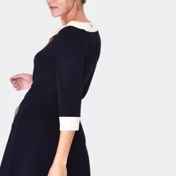 VOODOO VIXEN HELEN 60'S KNIT DRESS WITH POCKETS BLACK Apparel 9 VOODOO VIXEN HELEN 60'S KNIT DRESS WITH POCKETS BLACK Apparel