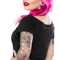 HELL BUNNY ALEX TOP BLACK Shop Sour+Plus