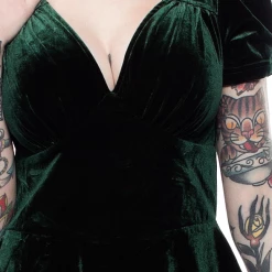 HELL BUNNY NEW JOANNE DRESS GREEN Shop Sour+Plus