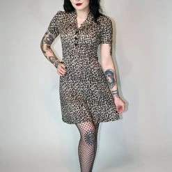SOURPUSS LEOPARD ROSIE DRESS