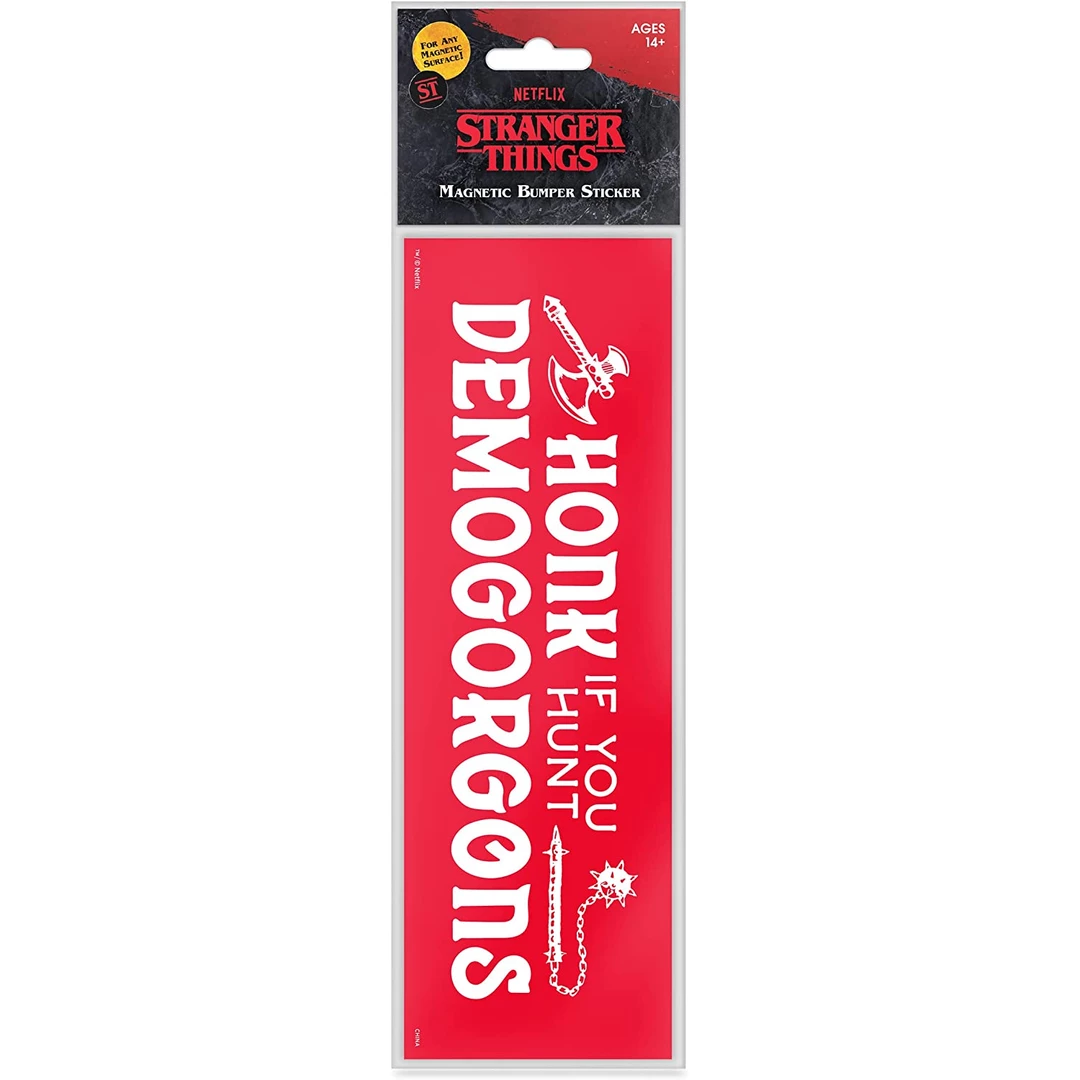 None STRANGER THINGS HONK IF YOU HUNT BUMPER STICKER MAGNET What's New 5 None STRANGER THINGS HONK IF YOU HUNT BUMPER STICKER MAGNET What's New
