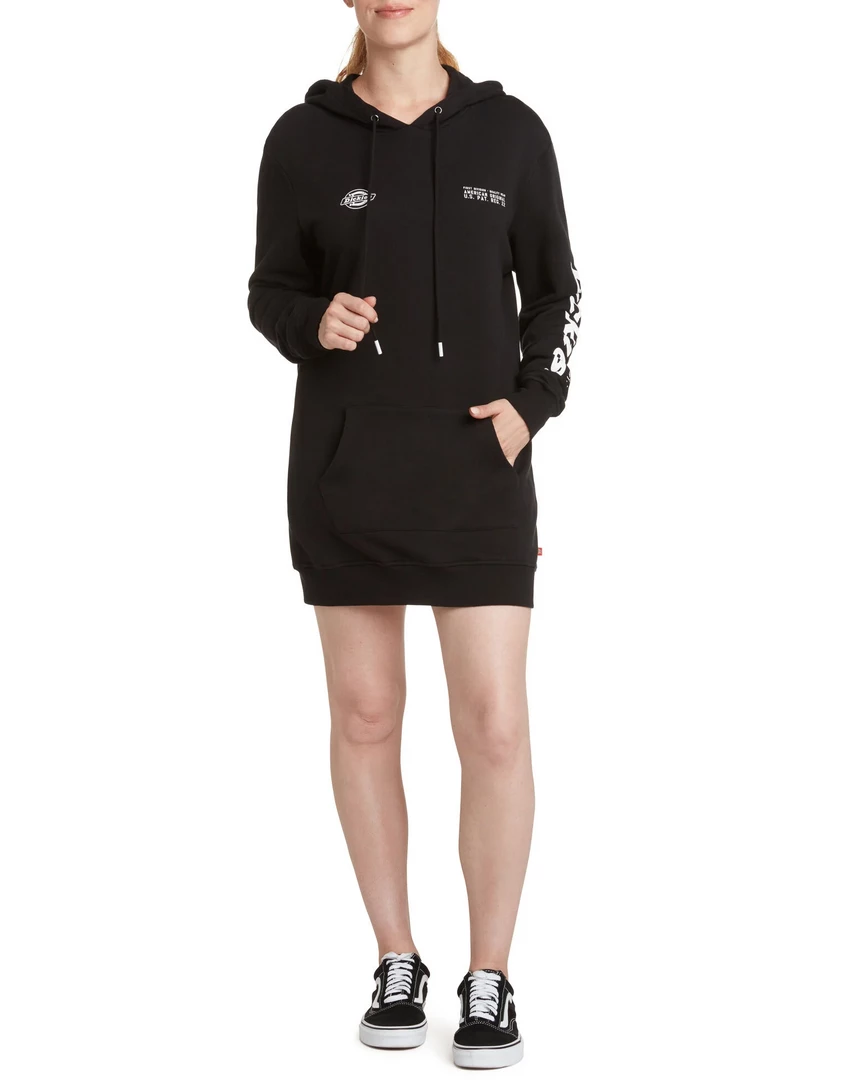 DICKIES GIRL LOGO HOODIE DRESS 4 DICKIES GIRL LOGO HOODIE DRESS