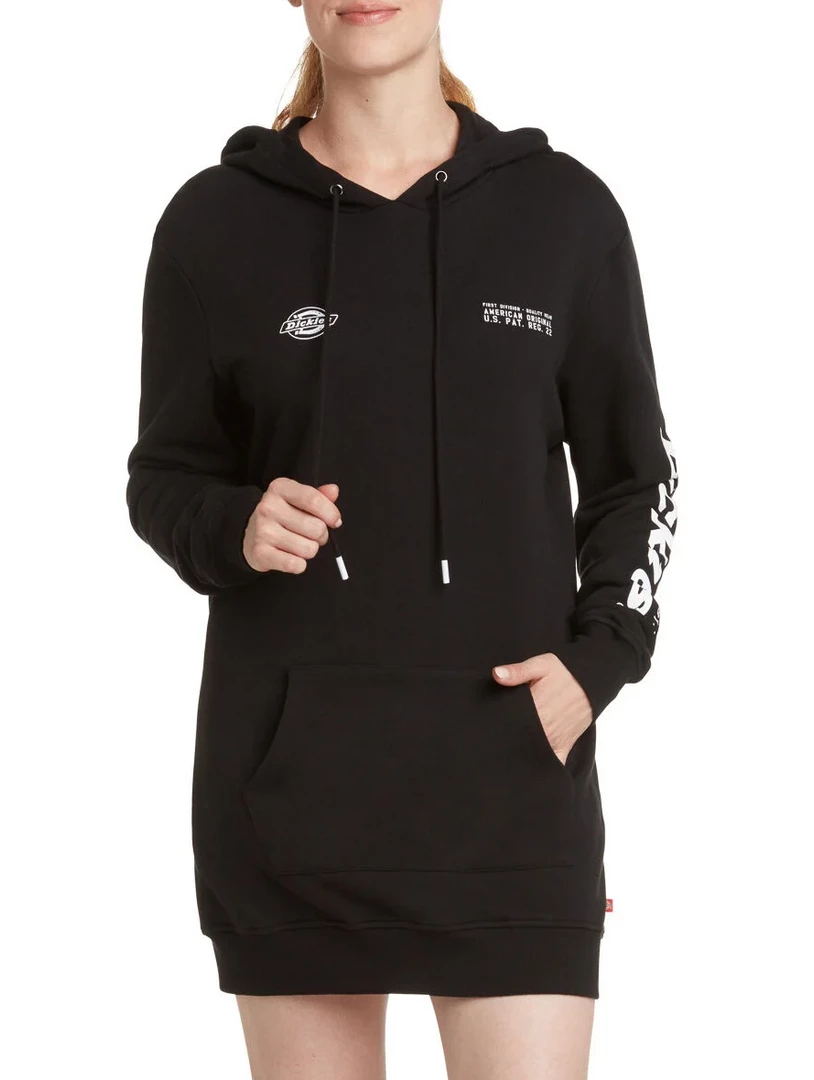 DICKIES GIRL LOGO HOODIE DRESS 3 DICKIES GIRL LOGO HOODIE DRESS