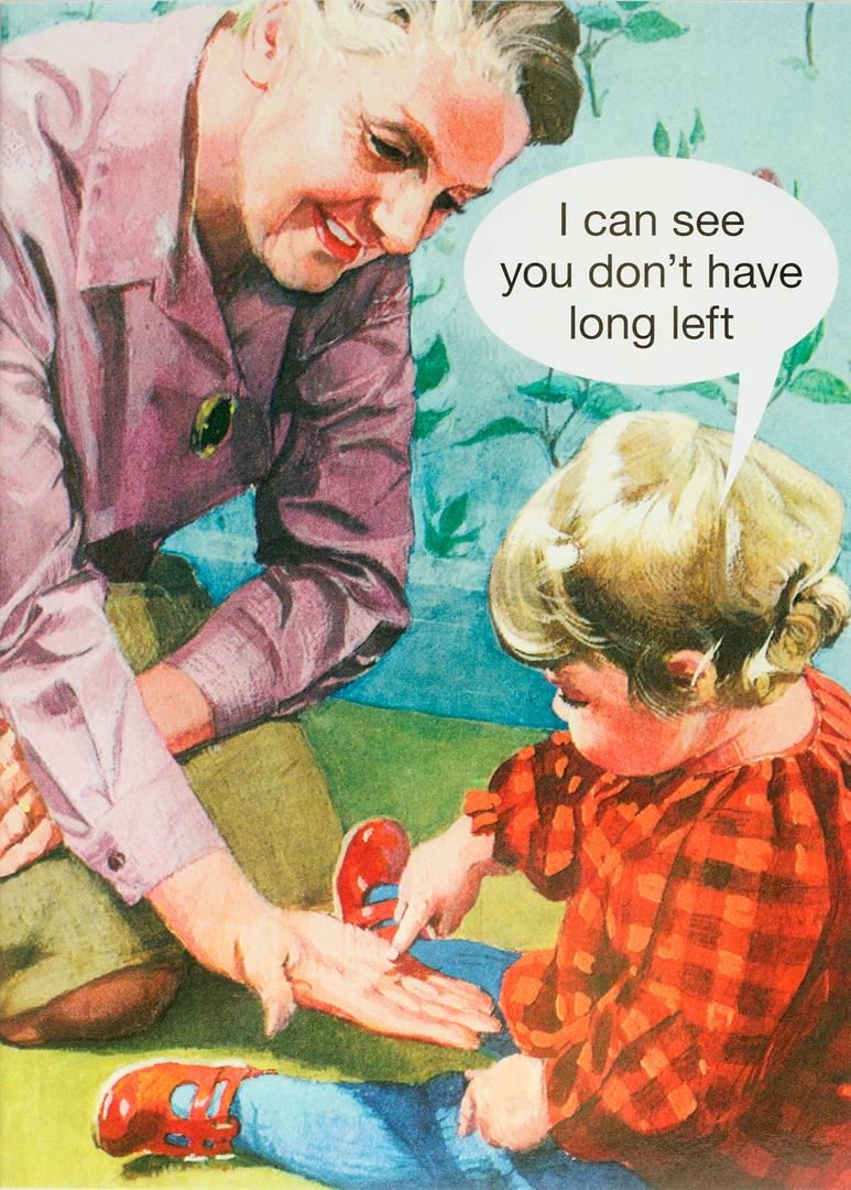 None I CAN SEE YOU DON'T HAVE LONG LEFT GREETING CARD Lifestyle