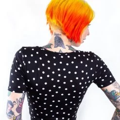 Shop Sour+Plus SOURPUSS POLKA DOT SUZIE TOP BLK/WHT