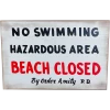 TRICK OR TREAT STUDIOS JAWS NO SWIMMING WOOD SIGN 1 TRICK OR TREAT STUDIOS JAWS NO SWIMMING WOOD SIGN