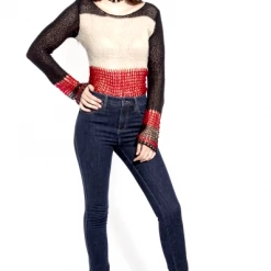 Tripp NYC TRIPP DARK BLUE DENIM HI RISE T-BACK JEANS 9 Tripp NYC TRIPP DARK BLUE DENIM HI RISE T-BACK JEANS