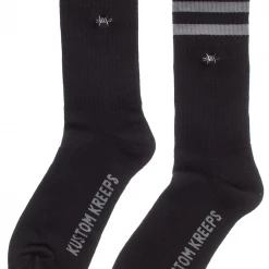 KUSTOM KREEPS BARBED WIRE EMBROIDERED GUYS SOCKS Accessories