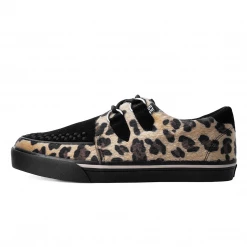 T.U.K. D-RING VEGAN VLK SNEAKER BLACK AND LEOPARD 9 T.U.K. D-RING VEGAN VLK SNEAKER BLACK AND LEOPARD