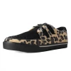 T.U.K. D-RING VEGAN VLK SNEAKER BLACK AND LEOPARD 1 T.U.K. D-RING VEGAN VLK SNEAKER BLACK AND LEOPARD