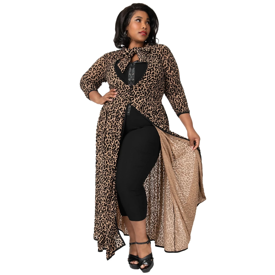 Shop Sour+Plus UNIQUE VINTAGE LEOPARD PRINT TALLULLAH DUSTER 3 Shop Sour+Plus UNIQUE VINTAGE LEOPARD PRINT TALLULLAH DUSTER