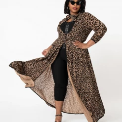 Shop Sour+Plus UNIQUE VINTAGE LEOPARD PRINT TALLULLAH DUSTER 11 Shop Sour+Plus UNIQUE VINTAGE LEOPARD PRINT TALLULLAH DUSTER