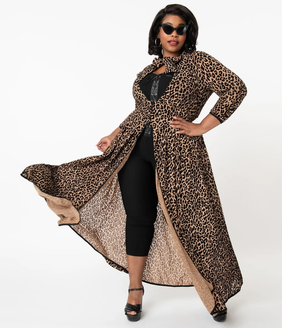 Shop Sour+Plus UNIQUE VINTAGE LEOPARD PRINT TALLULLAH DUSTER 6 Shop Sour+Plus UNIQUE VINTAGE LEOPARD PRINT TALLULLAH DUSTER