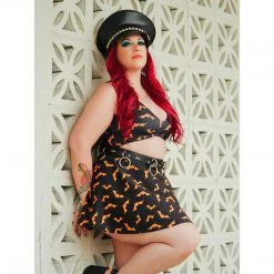 SOURPUSS LUNA BATS MONOKINI BLACK/ORANGE What's New