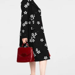 VOODOO VIXEN MARJORIE FLORAL COAT BLACK