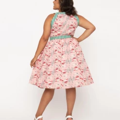 UNIQUE VINTAGE MUSHROOM PRINT MAXINE SWING DRESS Shop Sour+Plus