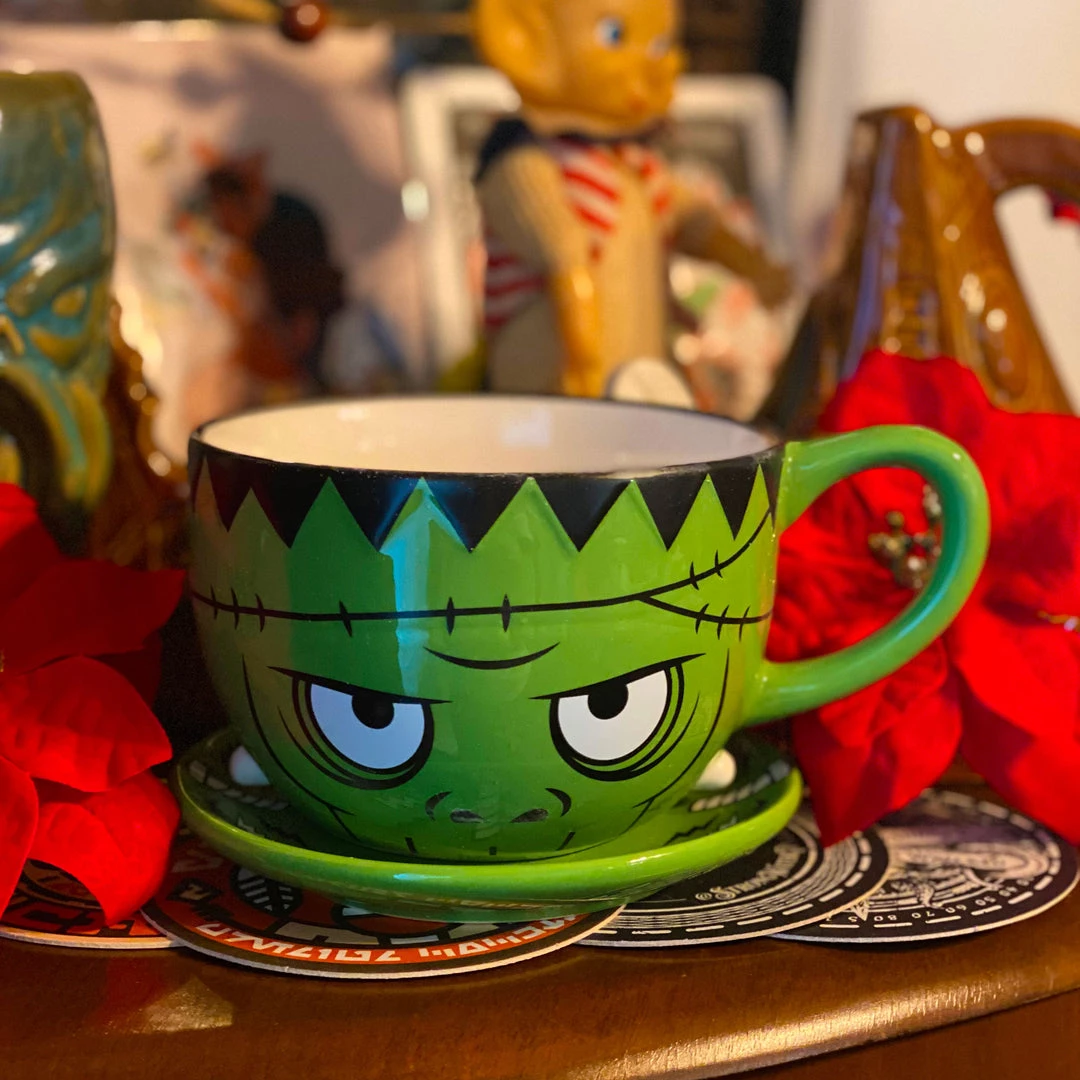 SOURPUSS MONSTER TEA SET Haunted Homewares 3 SOURPUSS MONSTER TEA SET Haunted Homewares