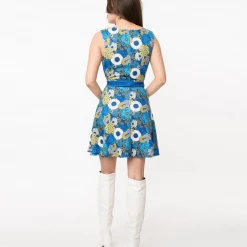 Shop Sour+Plus SMAK PARLOUR MOD FLORAL TOTALLY RADICAL FIT & FLARE DRESS