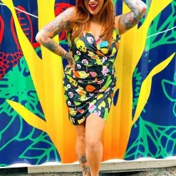 SOURPUSS MONSTER LUAU TIKI DRESS 18 SOURPUSS MONSTER LUAU TIKI DRESS