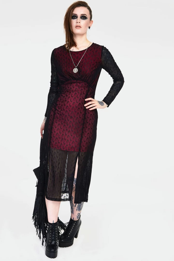 JAWBREAKER MOONSTRUCK MESH MIDI DRESS Apparel 5 JAWBREAKER MOONSTRUCK MESH MIDI DRESS Apparel