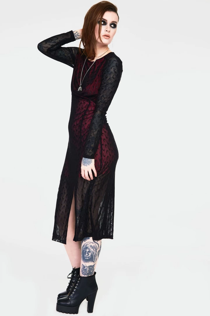 JAWBREAKER MOONSTRUCK MESH MIDI DRESS Apparel 6 JAWBREAKER MOONSTRUCK MESH MIDI DRESS Apparel
