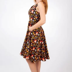 EVA ROSE MUSHROOMS MID DRESS