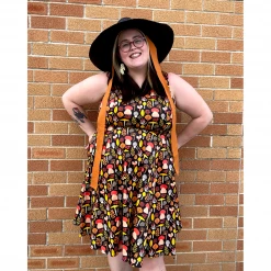 EVA ROSE MUSHROOMS MID DRESS