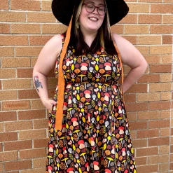 EVA ROSE MUSHROOMS MID DRESS