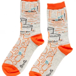 Blue Q MY CAT IS COOL AS F CREW SOCKS