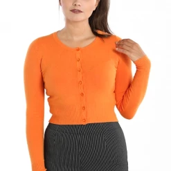 Apparel HELL BUNNY PALOMA CARDIGAN ORANGE