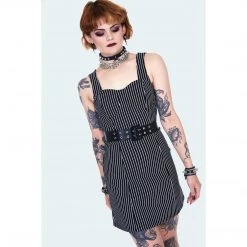 JAWBREAKER PINSTRIPE MINI SHIFT DRESS Apparel