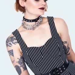 JAWBREAKER PINSTRIPE MINI SHIFT DRESS Apparel