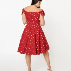 Shop Sour+Plus UNIQUE VINTAGE RED & PINK HEARTS PRAIRIE SWING DRESS 13 Shop Sour+Plus UNIQUE VINTAGE RED & PINK HEARTS PRAIRIE SWING DRESS