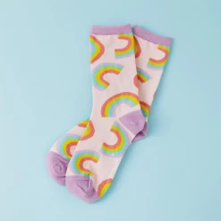 PUNKY PINS RAINBOW PRINT SOCKS Accessories