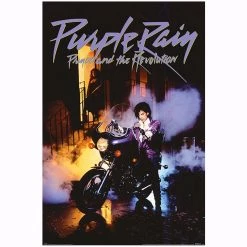 None PRINCE PURPLE RAIN POSTER I'm With The Band