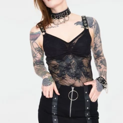 JAWBREAKER RELEASE ME BLACK DENIM SKIRT