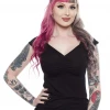 Shop Sour+Plus RETROLICIOUS ISABEL TOP BLACK 1 Shop Sour+Plus RETROLICIOUS ISABEL TOP BLACK