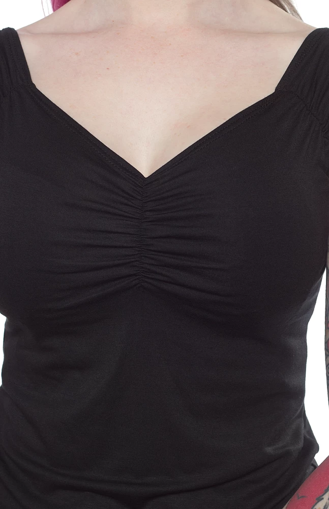 Shop Sour+Plus RETROLICIOUS ISABEL TOP BLACK 5 Shop Sour+Plus RETROLICIOUS ISABEL TOP BLACK