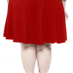 RETROLICIOUS SKATER SKIRT RED 7 RETROLICIOUS SKATER SKIRT RED