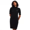 FRED PERRY RIBBED KNITTED DRESS BLACK