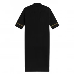 FRED PERRY RIBBED KNITTED DRESS BLACK 13 FRED PERRY RIBBED KNITTED DRESS BLACK
