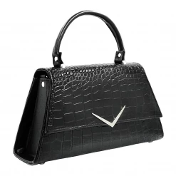 LIQUORBRAND RUMBLER BLACK CROCODILE PURSE