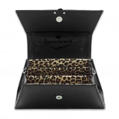 LIQUORBRAND RUMBLER BLACK CROCODILE PURSE