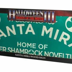 Homewares TRICK OR TREAT STUDIOS HALLOWEEN III: SEASON OF THE WITCH SANTA MIRA WOOD SIGN