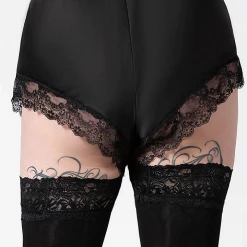 KILLSTAR SEVERINA SATIN SHORTS