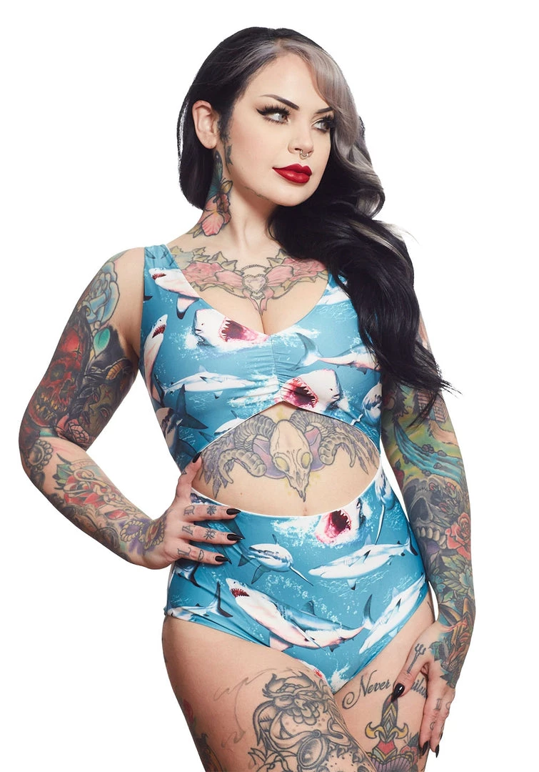 SOURPUSS SHARK ATTACK MONOKINI 4 SOURPUSS SHARK ATTACK MONOKINI