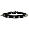 None RAMONA VEGAN SPIKED CHOKER BLACK MATTE